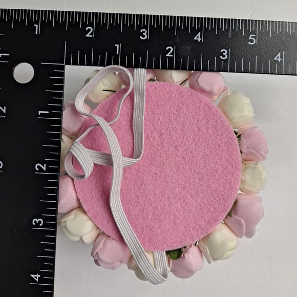 First Birthday Girl Crown Hats Party Celebration White pink Glitter - Picture 5 of 8